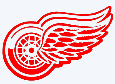 DETROIT RED WINGS Logo Decal Car Window Sticker.