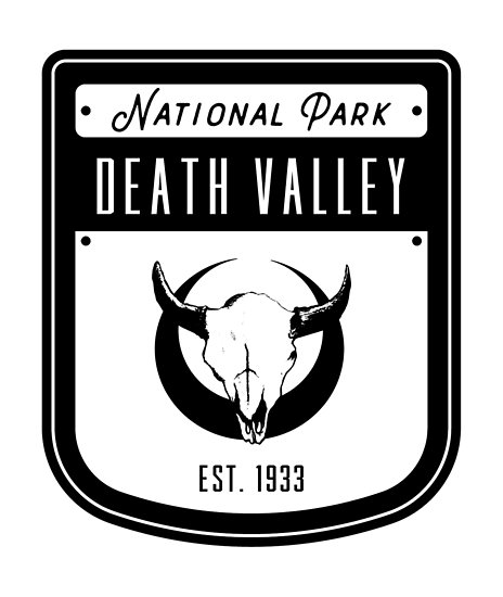 'Death Valley National Park California Badge' Poster by nationalparks.