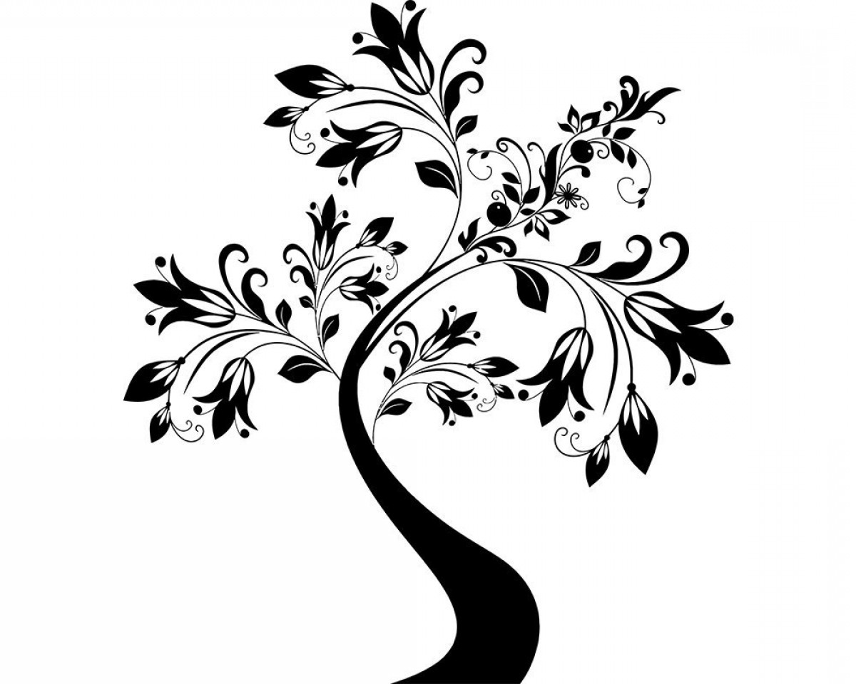 Decorative Tree Vector Png Svg Floral.