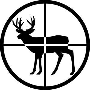 Details about Buck Crosshairs Decal Window Bumper Sticker Car Decor Deer  Hunter Hunting Sights.