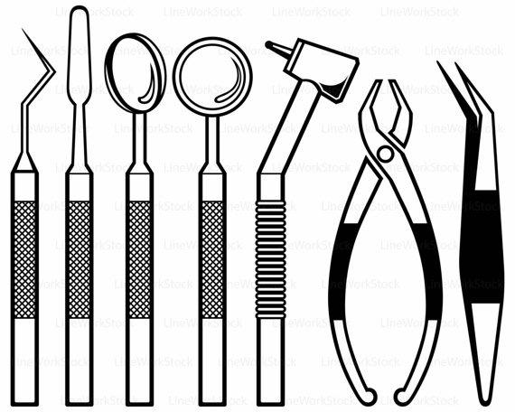 Toothbrush Clipart Dental Instrument.