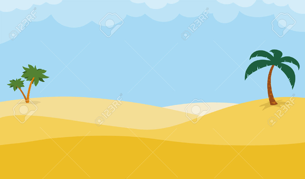 Desert Scene Clipart.