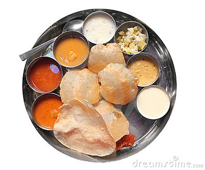 Bhojan thali clipart.