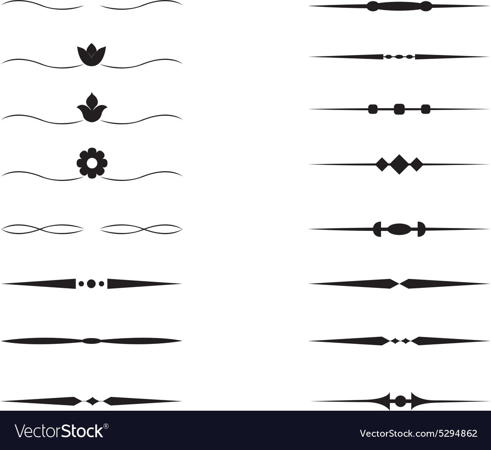 simple dividers.