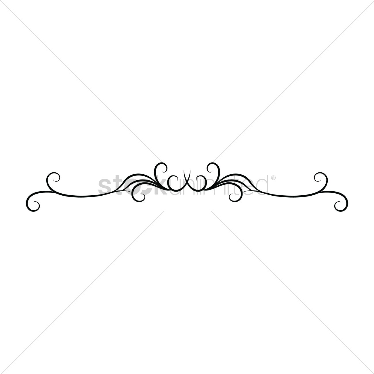 Ornamental divider Vector Image.