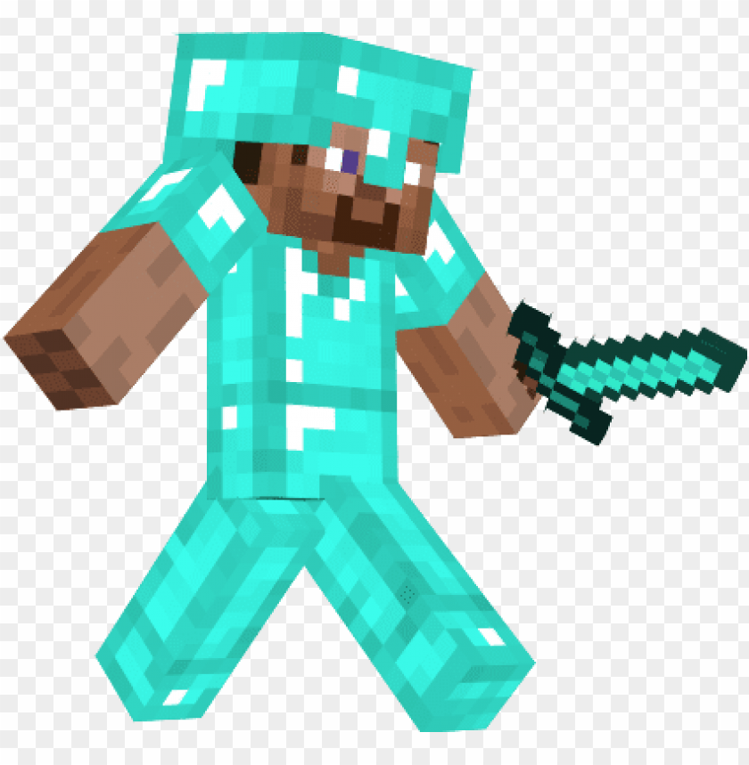 steve with diamond armor.