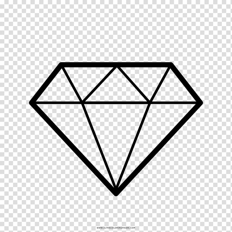 Diamond Gemstone Drawing, diamond transparent background PNG.