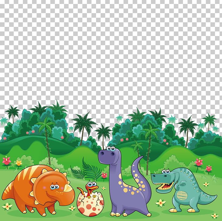 Triceratops Dinosaur Cartoon Illustration PNG, Clipart, Animal.