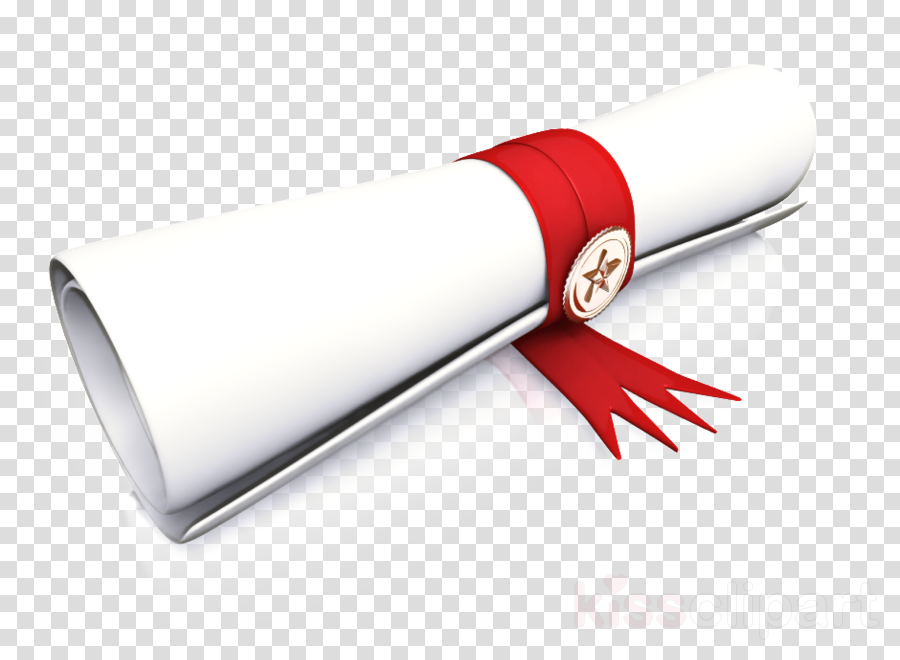 red material property diploma scroll clipart.