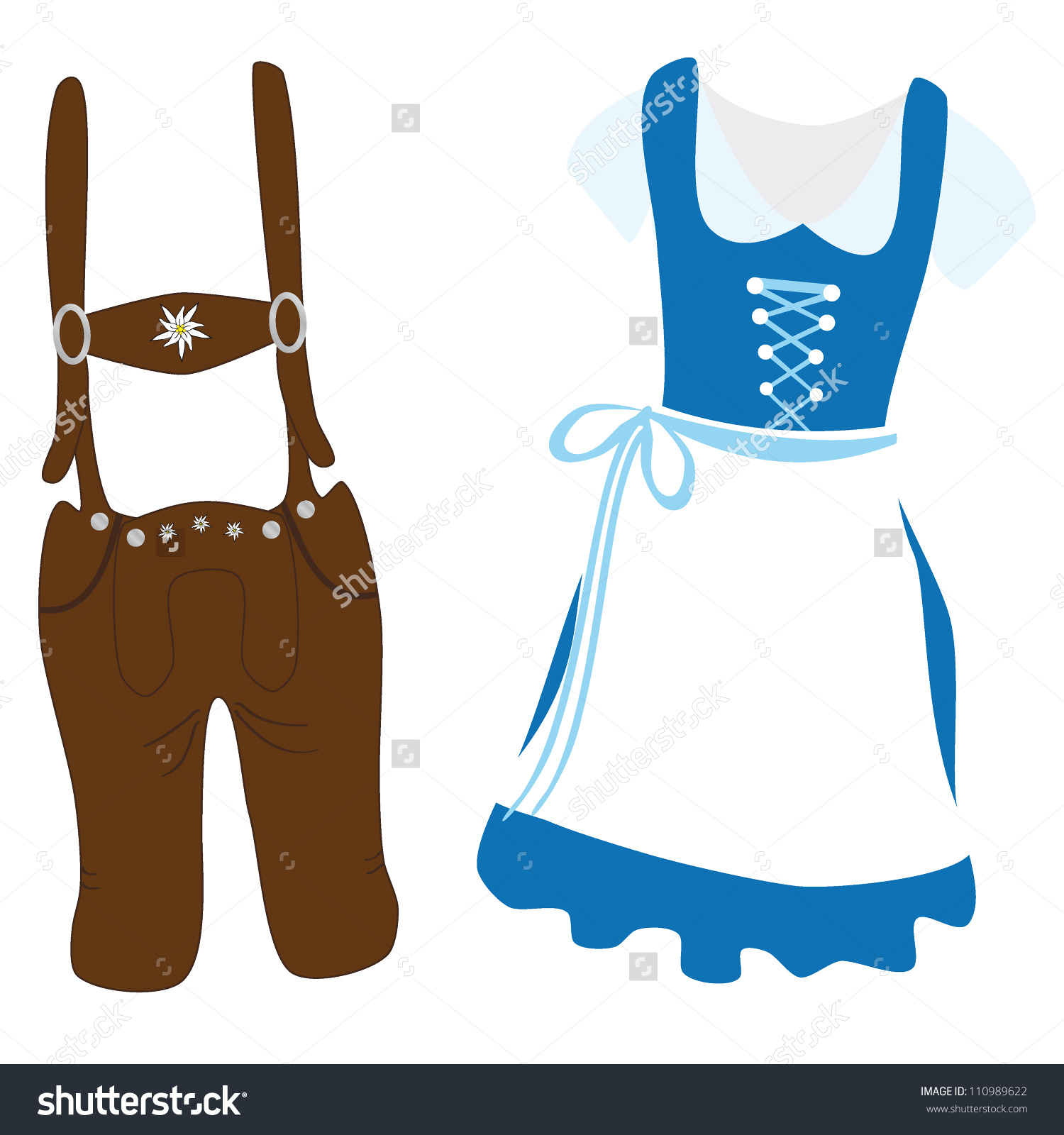 Dirndl clipart.