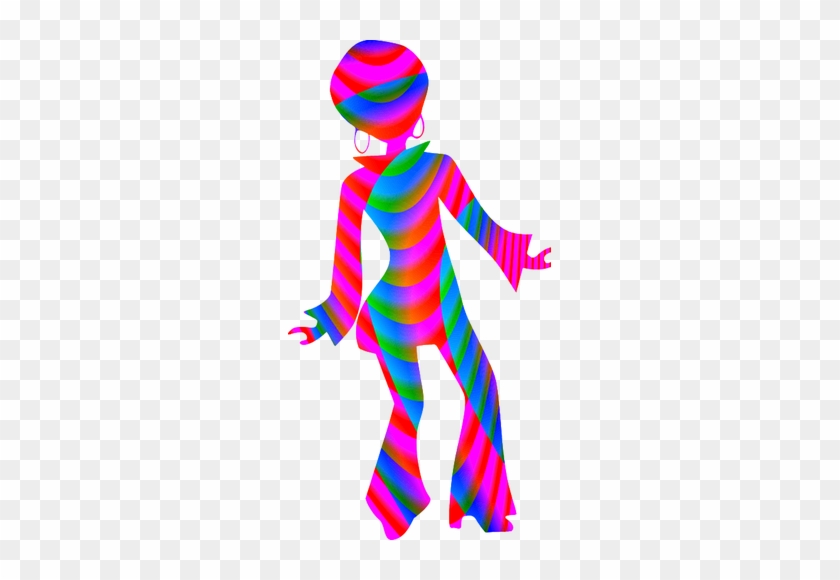 Disco Girl Silhouette.