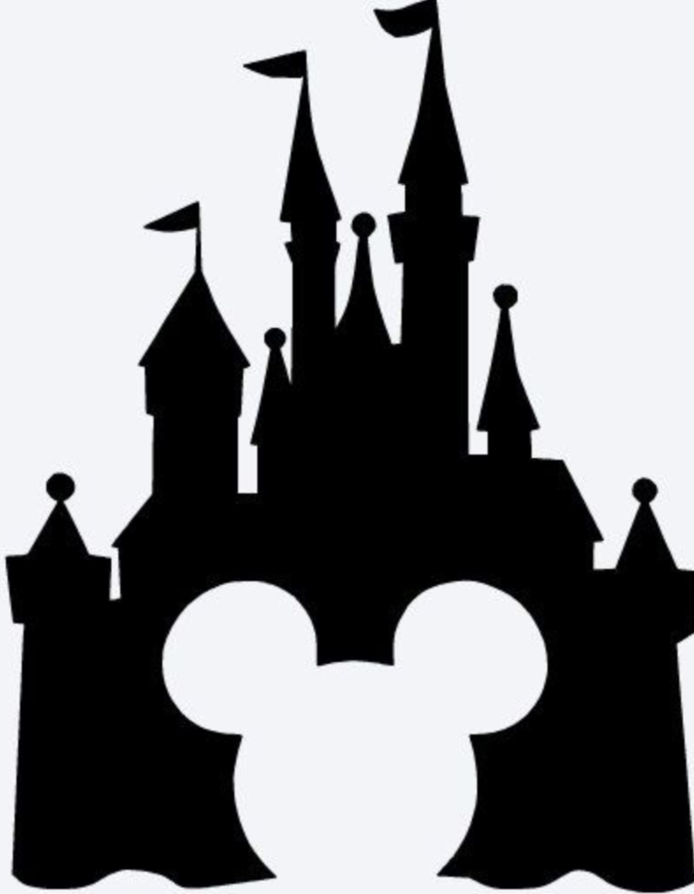 Disney Castle Silhouette.