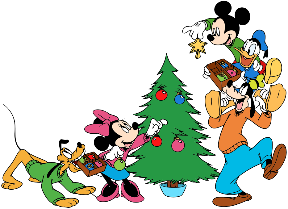 Mickey Mouse Christmas Clip Art.