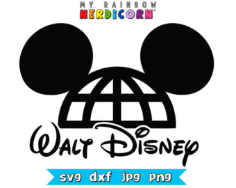 Mickey Mouse ears balloon Disney clipart by MyRainbowNerdicorn.