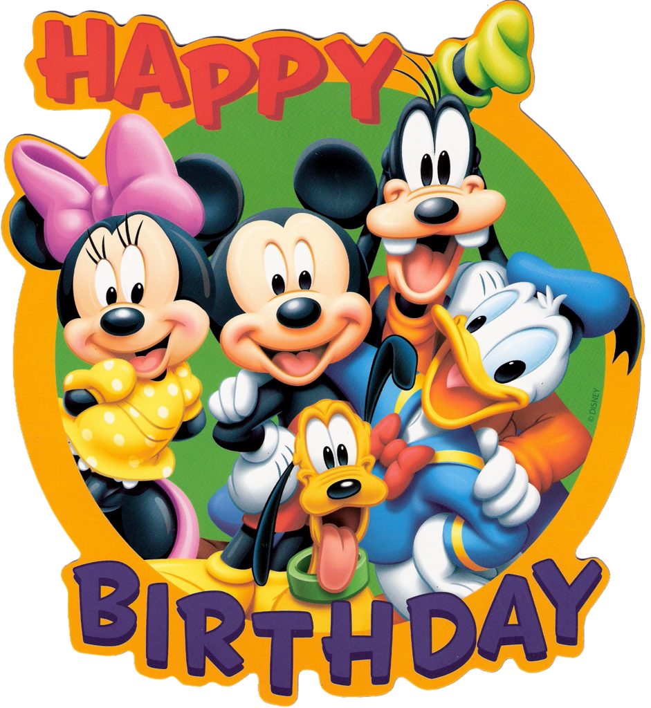 Disney Mickey Golf Happy Birthday Clipart.