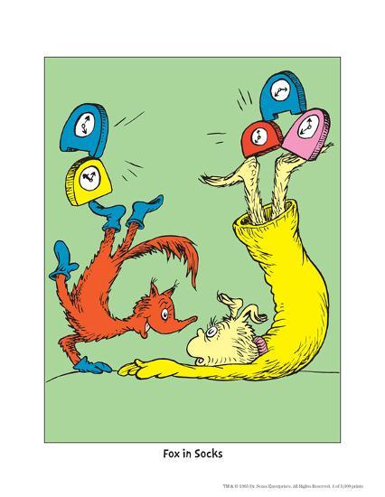 Fox In Socks By Dr Seuss.