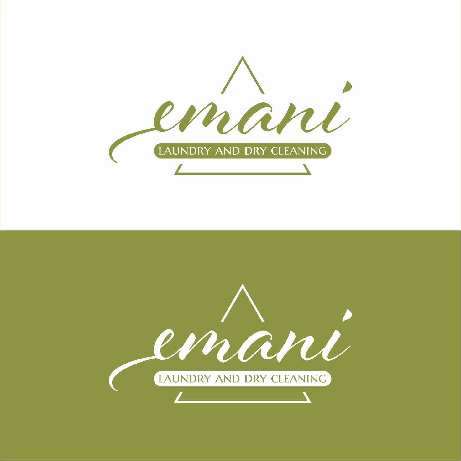 Professional, Upmarket, Dry Cleaning Logo Design for emani.