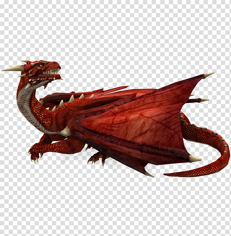 E S Red Dragon II, red dragon transparent background PNG.