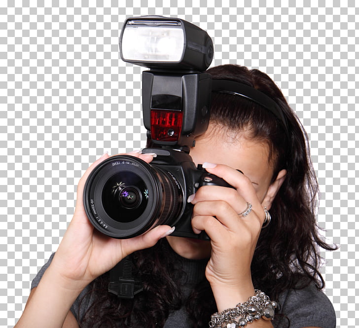 Camera Flash, Woman Taking Photo with a Digital Camera, woman.