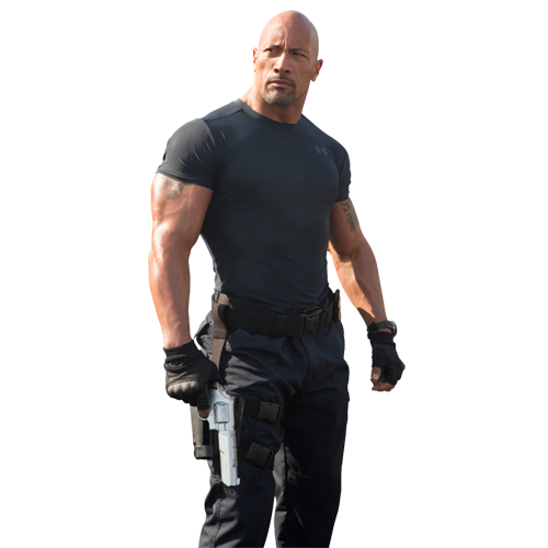 Dwayne Johnson ( Fast & Furious) PNG Image.