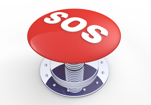 SOS button.