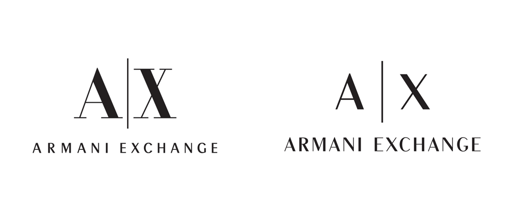 Brand New: New Logo for Armani Exchange done In.