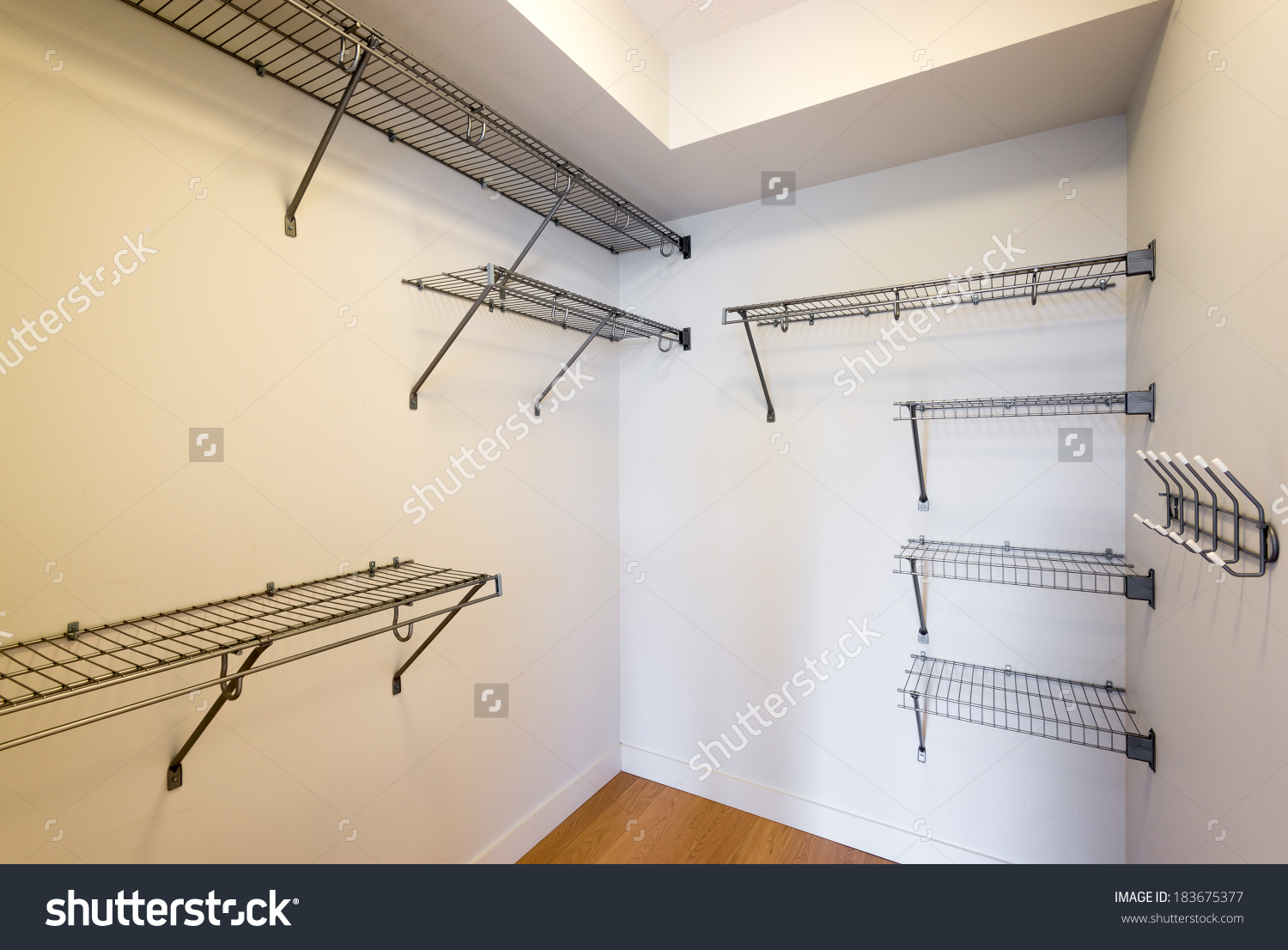 Empty Closet Working Closet Cupboard Bedroom Stock Photo 183675377.