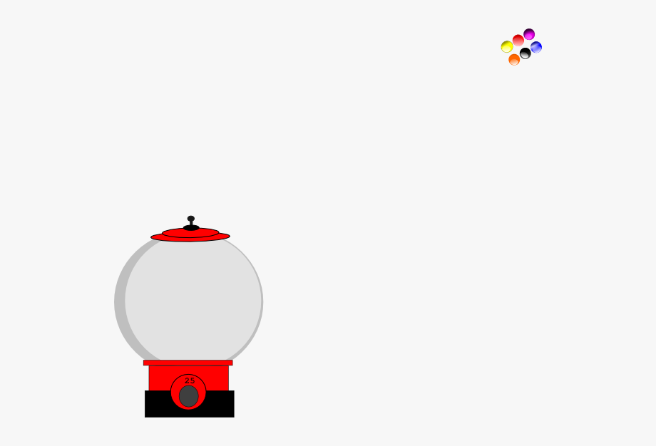 Empty Gumball Machine Transparent Png , Transparent Cartoon.