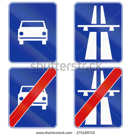 Polish Highway Stock Photos, Royalty.