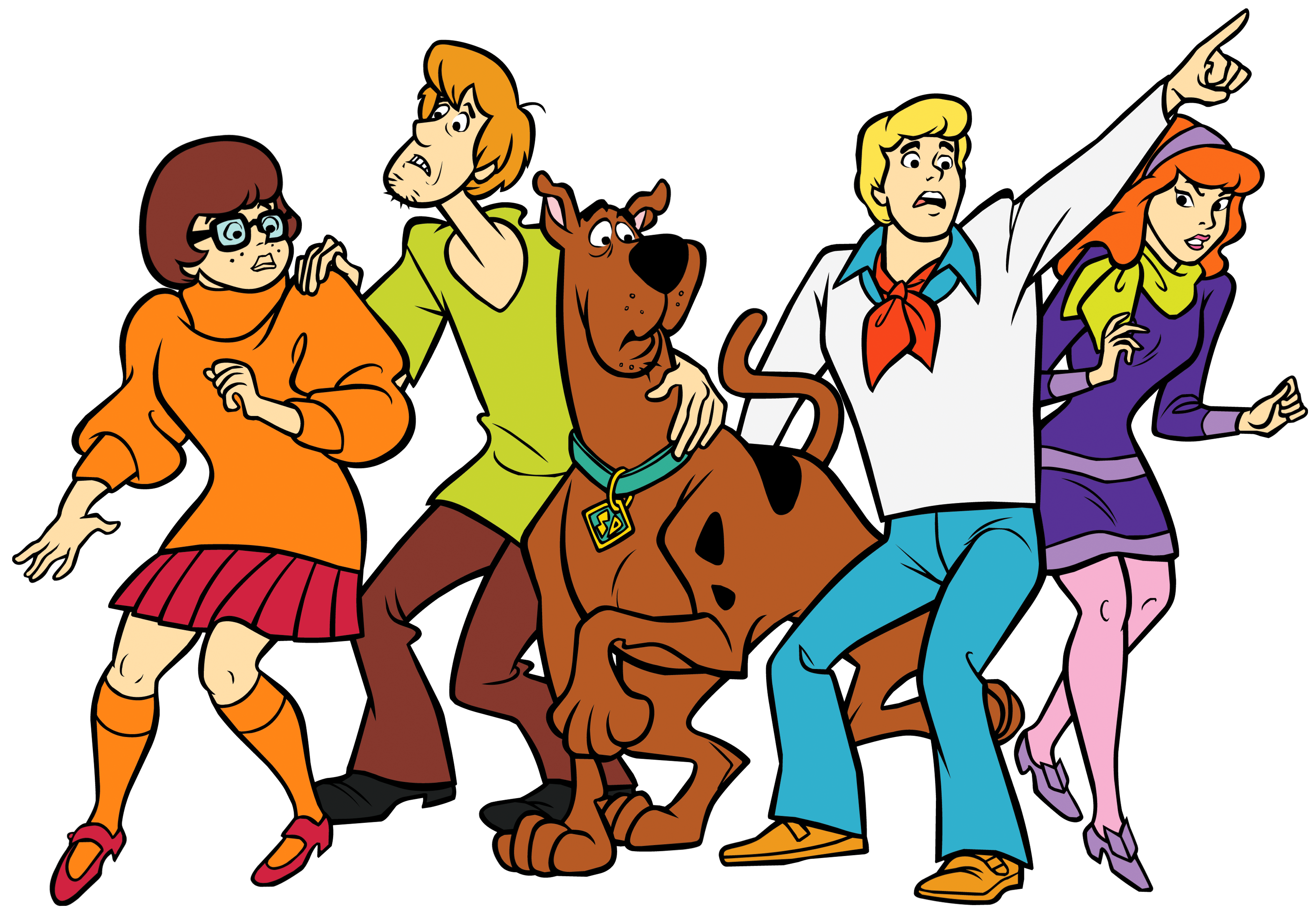 Scooby Doo and Friends Transparent PNG Clip Art Image.