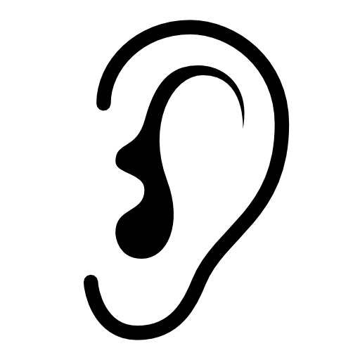 Ear listen icon #2641.