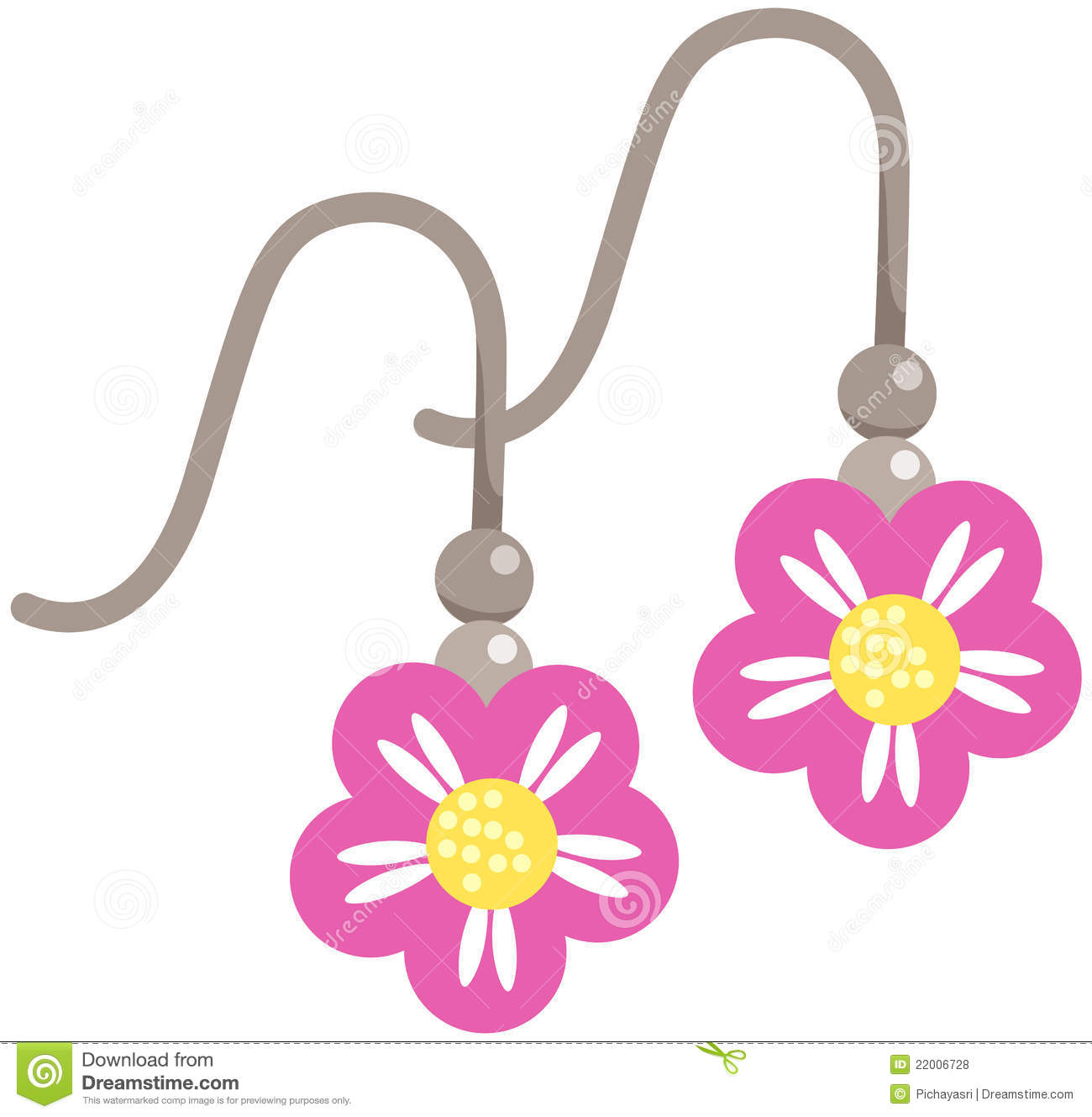 Earrings Clip Art.