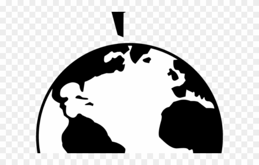 Planet Earth Clipart Black And White.