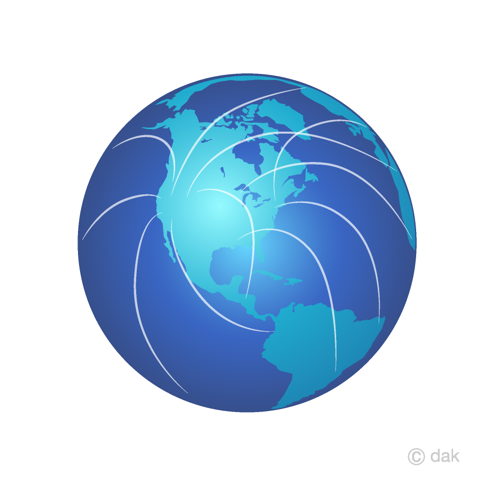 Network Earth Clipart Free Picture｜Illustoon.