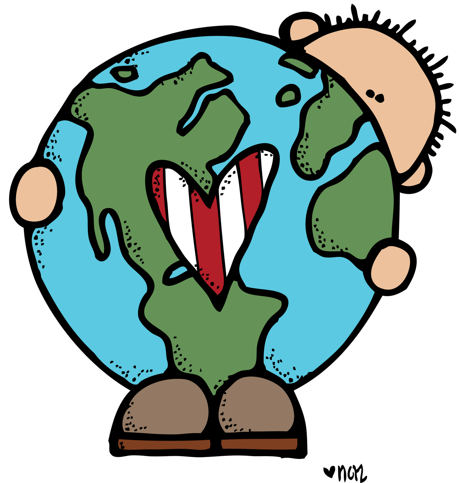 Earth day border clipart.