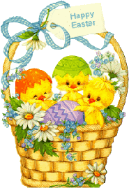 Happy Easter Flower Clipart.