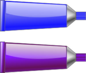 Purple Color Tube Clipart.