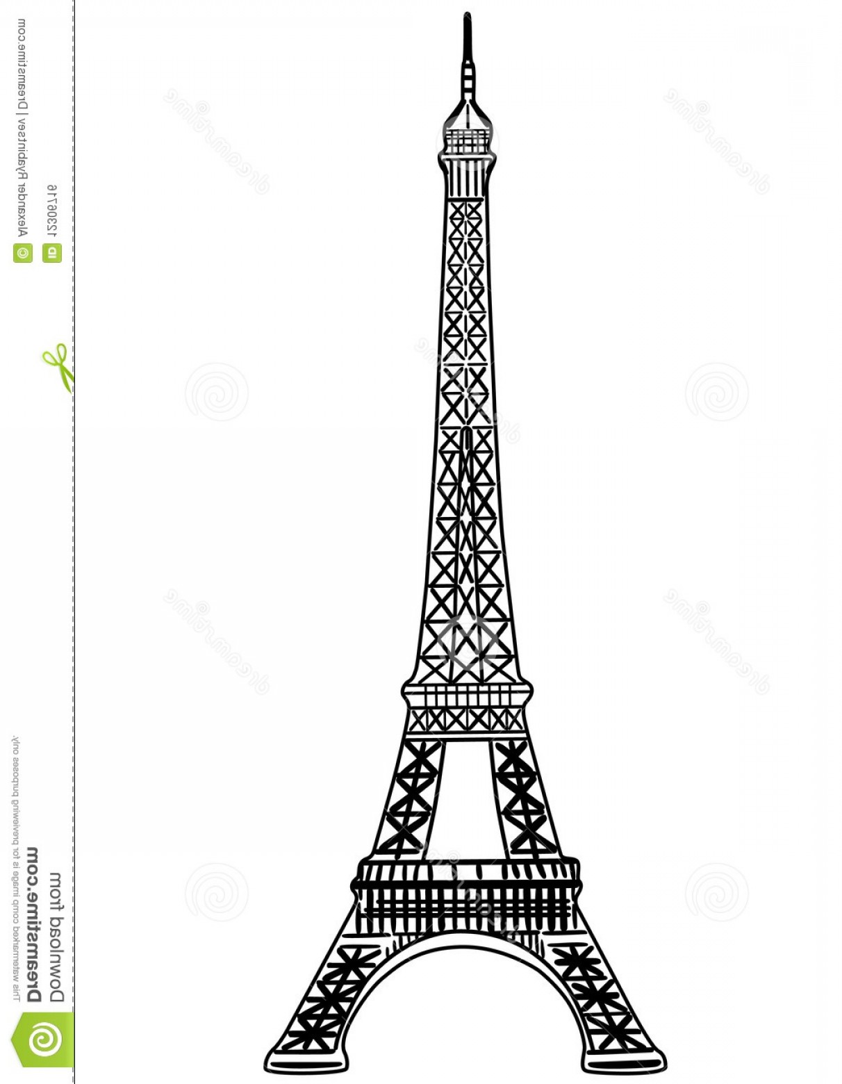 Royalty Free Stock Image Eiffel Tower Vector Illustration Image.