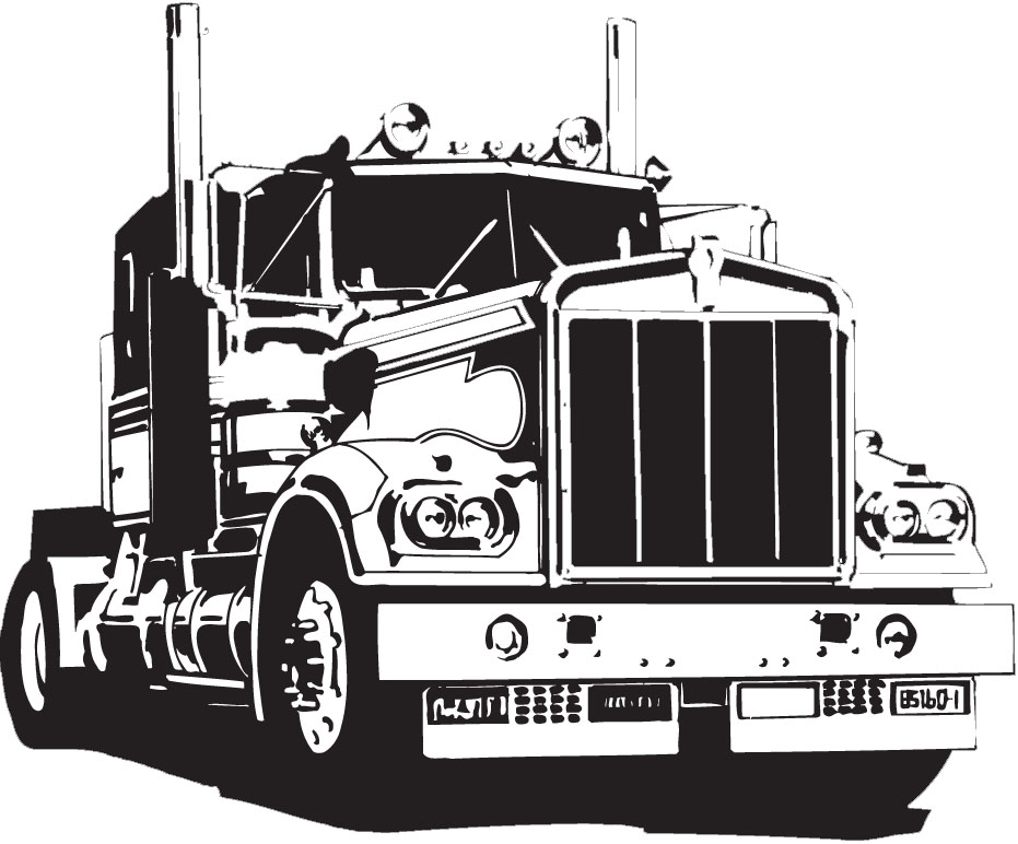 18 Wheeler Vector at GetDrawings.com.