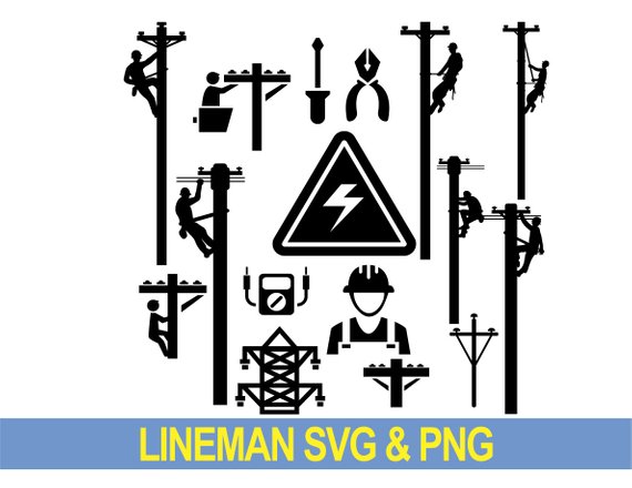 Lineman svg electrician svg electrical svg power lineman svg.