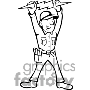 Electrician clipart black and white 2 » Clipart Station.