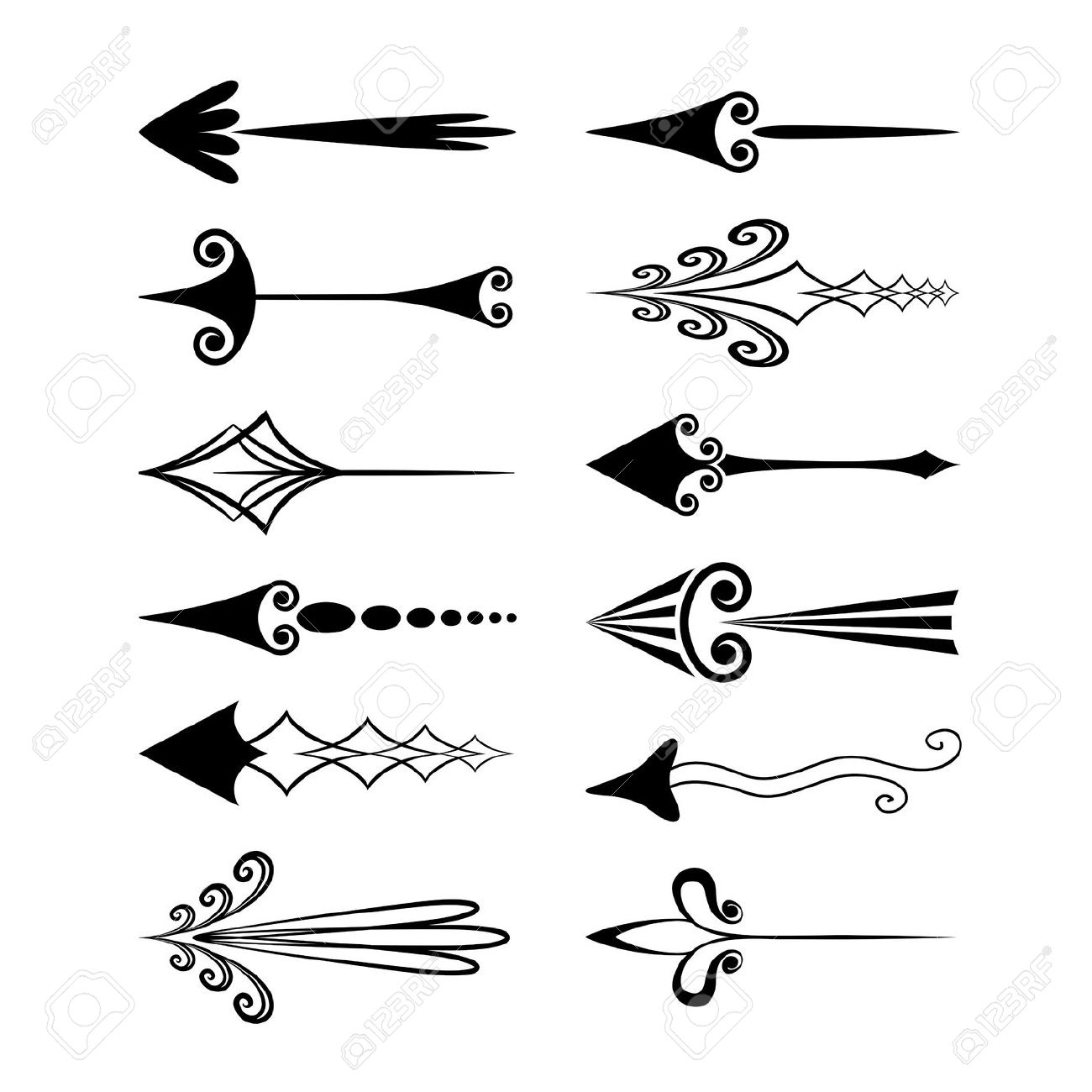 Fancy Arrow Vector at GetDrawings.com.