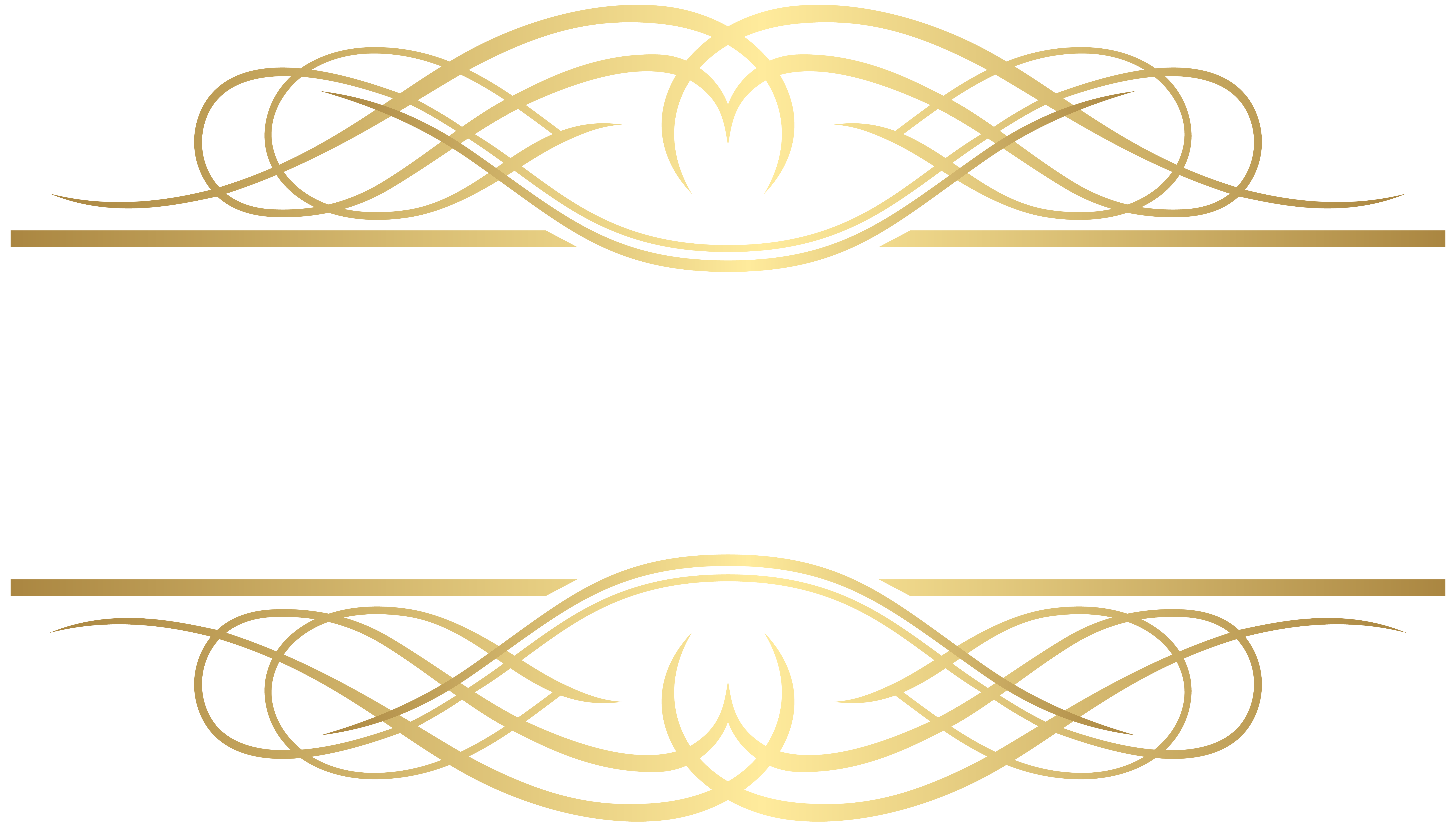 Deco Element Gold PNG Clip Art.