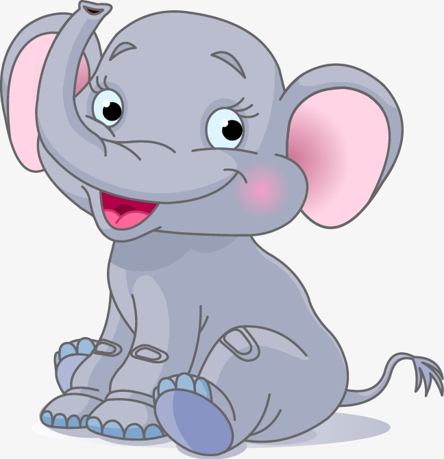 Cute Baby Elephant Clipart Png.