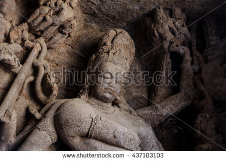 Elephanta Caves Stock Photos, Royalty.