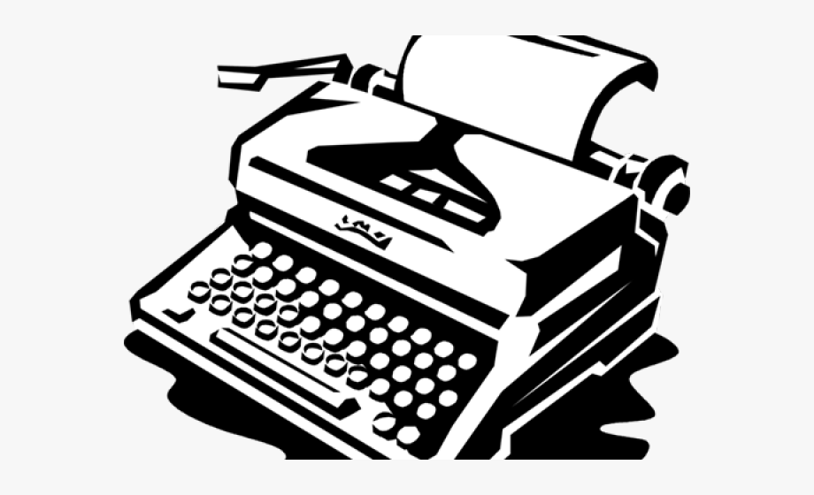 Typewriter Clipart Free Vector.