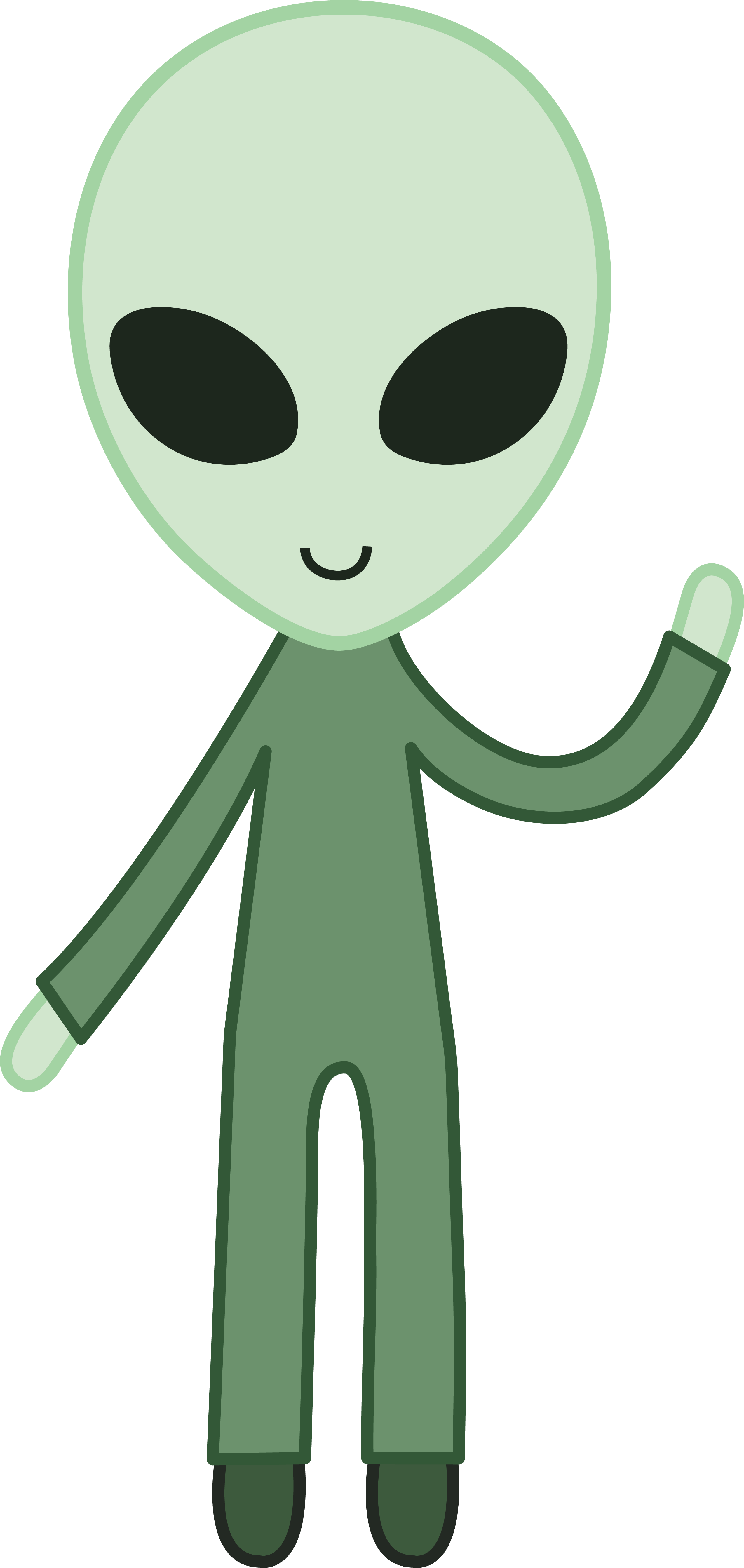 Friendly Green Space Alien.