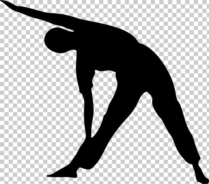 Yoga Physical exercise Silhouette Stretching, exercise PNG.