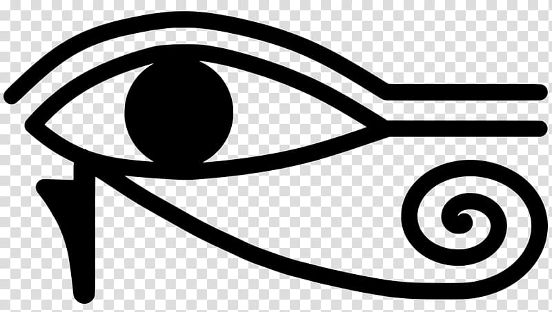 Ancient Egypt Eye of Horus Eye of Ra, lucky symbols transparent.