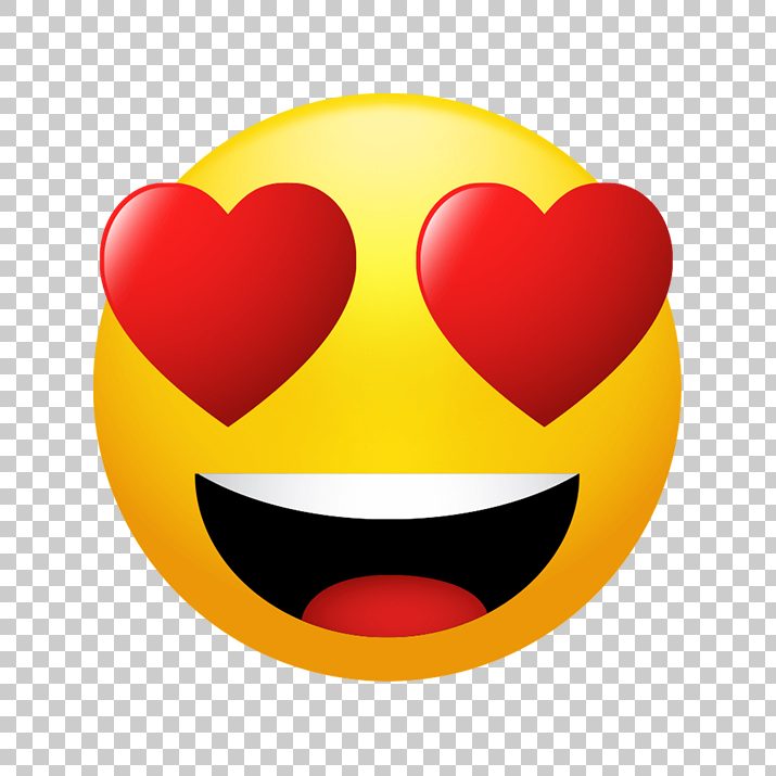 Smiling Face with Heart Eyes Emoji PNG Image Free Download searchpng.com.